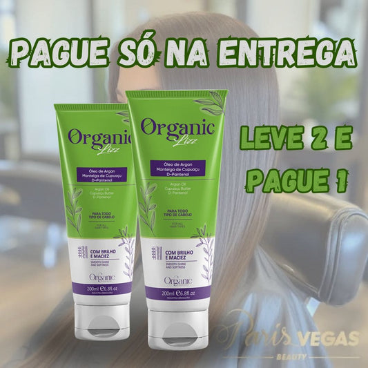 Organic Lizz - Progressiva Vegetal Sem Formol - COMPRE 1 E LEVE 2